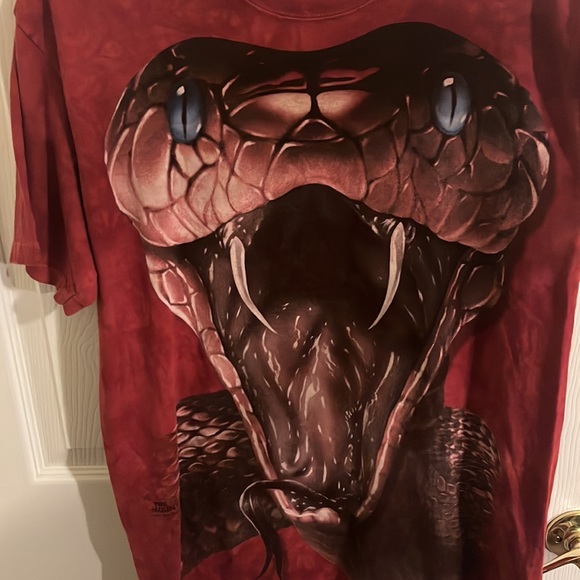 The Mountain Viper Snake Graphic Print Tie-Dye Wash Shirt. M. NWOT. - Picture 3 of 9